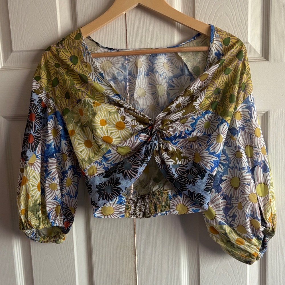 NWOT💥Zara Multicolor Floral Blouse